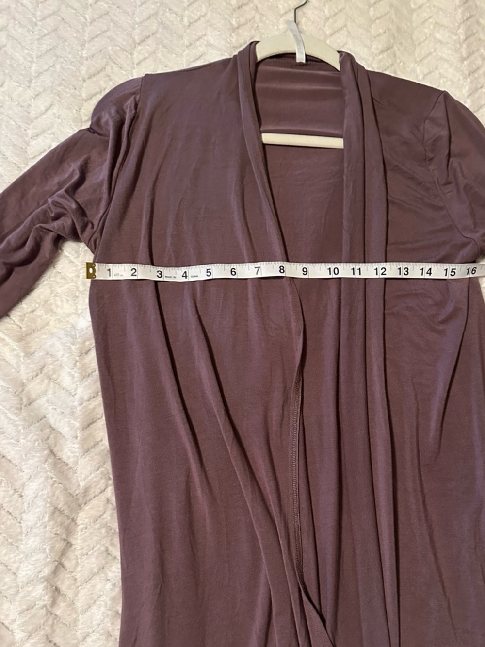 Azules Brown Open-Front Cardigan Size Medium - Picture 3 of 6